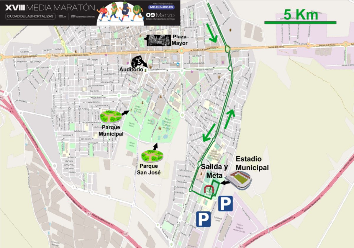 La XVIII Media Maratón \'Ciudad de las Hortalizas\' estrena recorrido