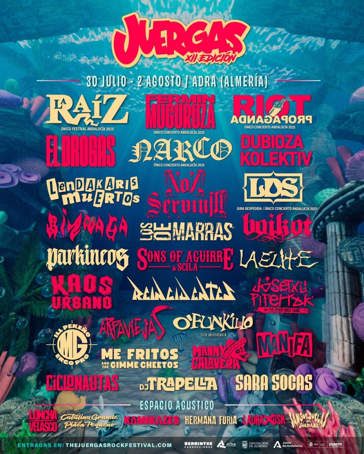 The Juergas Rock Festival presenta el cartel completo de su duodécima edición