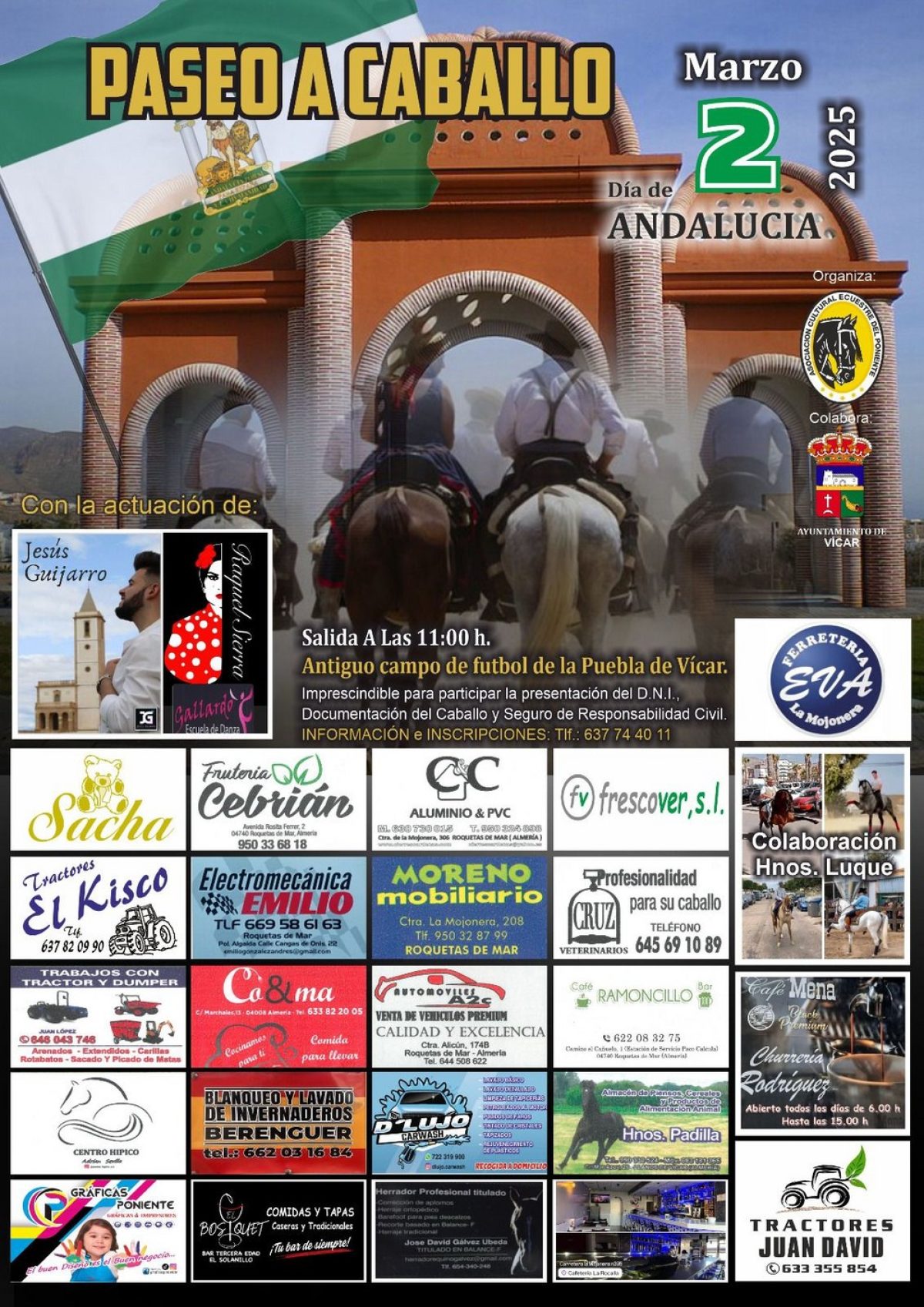 Vícar celebrará un gran encuentro de caballos y jinetes este fin de semana
