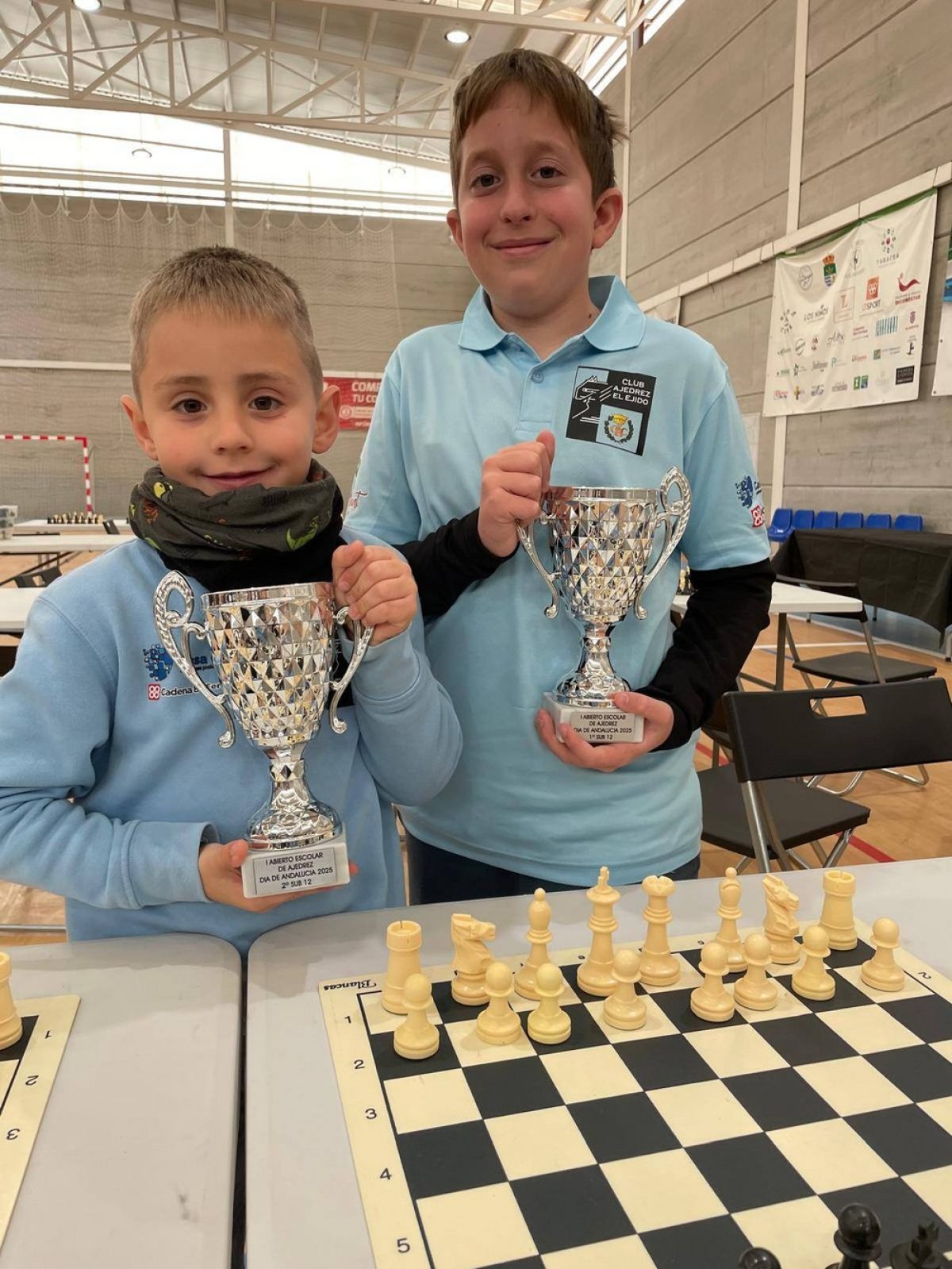 Ajedrez El Ejido, primer y segundo puesto en Cúllar Vega