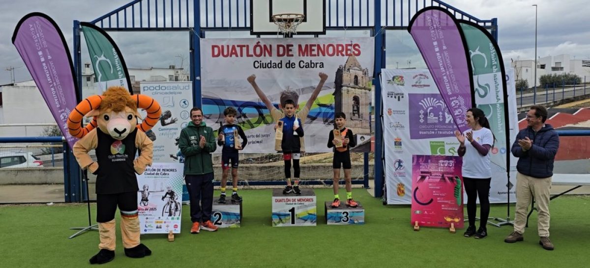 Aarón Barrionuevo, tercero en el Duatlón de menores de Cabra