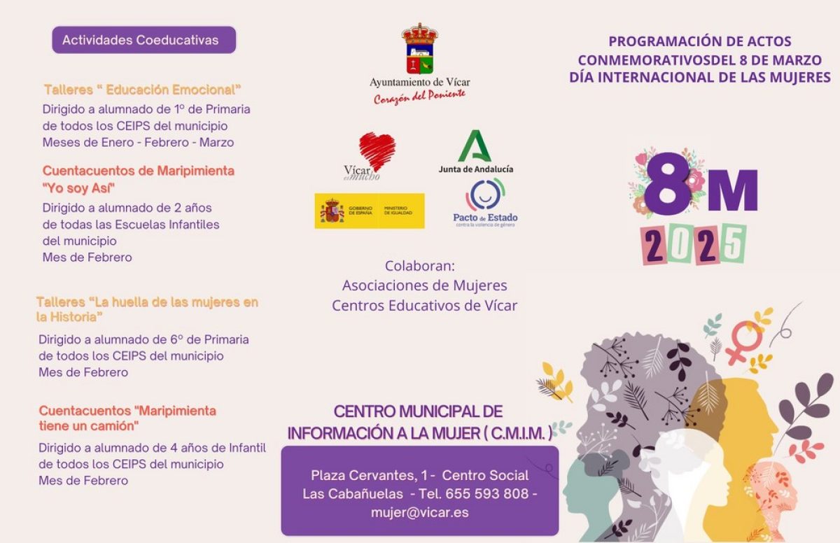 Vícar presenta un amplio programa de actividades con motivo del Día Internacional de la Mujer