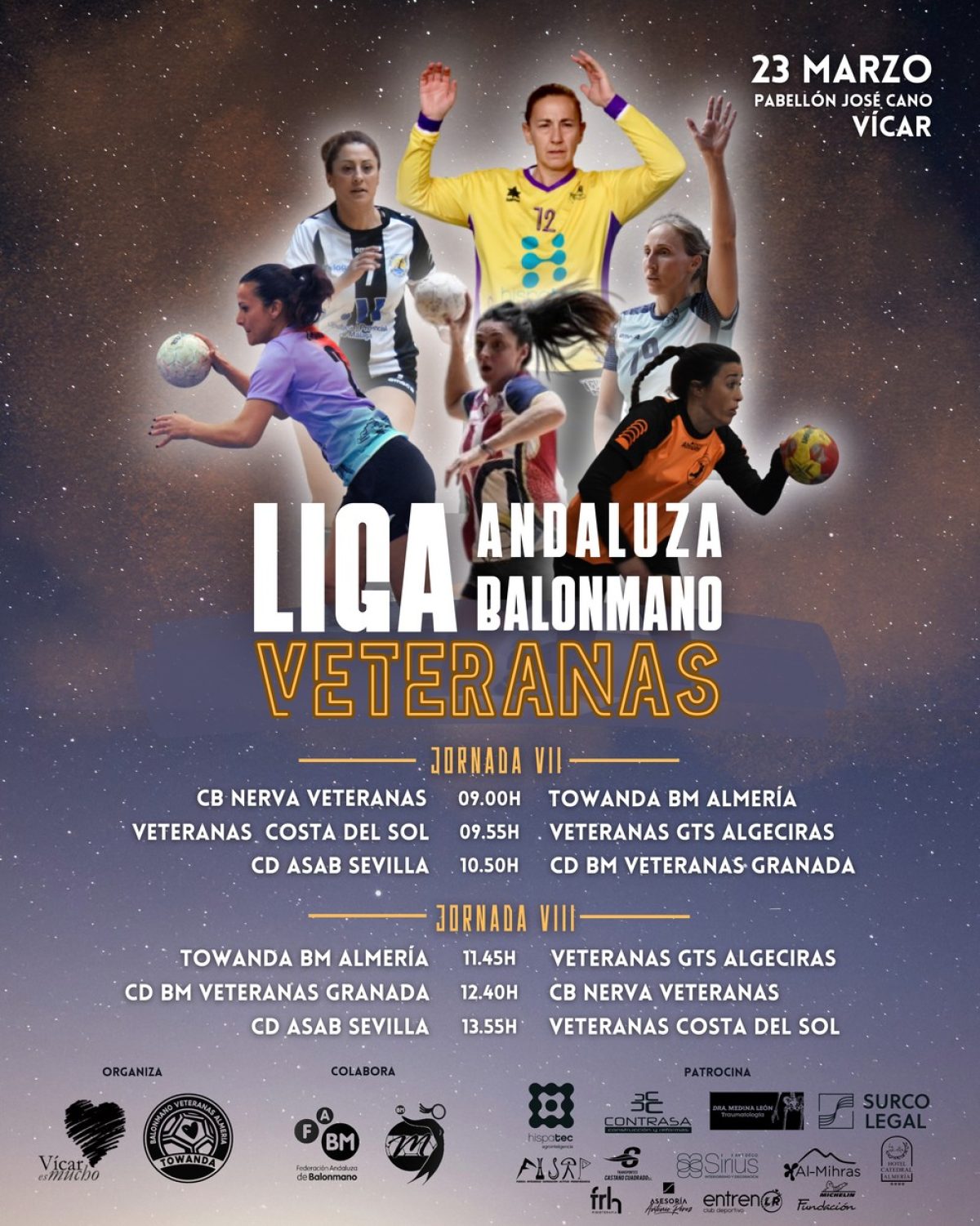 La Liga Andaluza de Veteranas de Balonmano llega este fin de semana al José Cano