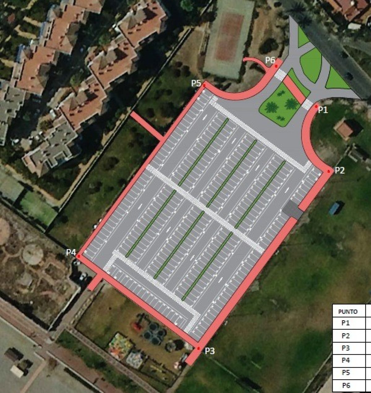 El aparcamiento junto al Campo de Rugby incrementará en 100 más las plazas de estacionamiento, sumando un total de 280
