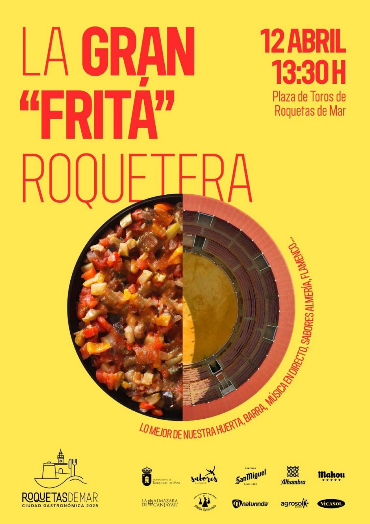 La Gran Fritá roquetera se celebrará el próximo sábado en la Plaza de Toros del municipio