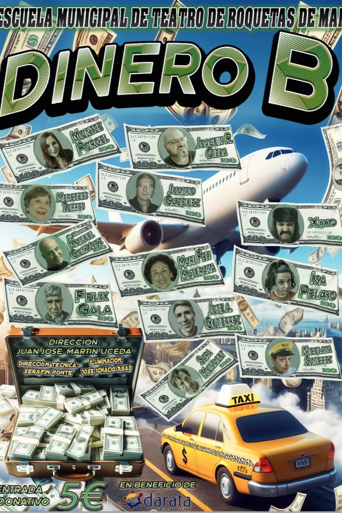 La Escuela Municipal de Teatro de Roquetas de Mar representa \'Dinero B\' este viernes en el Auditorio
