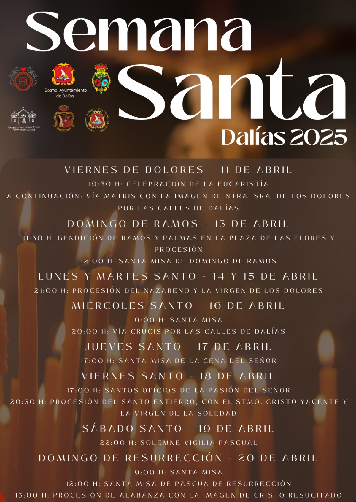 Comienza oficialmente la Semana Santa en Dalías y Celín