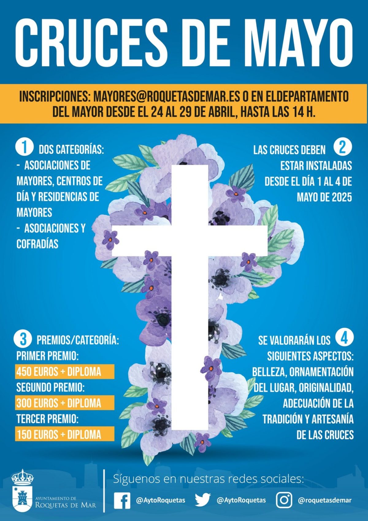 Roquetas abre el plazo de inscripción del Concurso de Cruces de Mayo