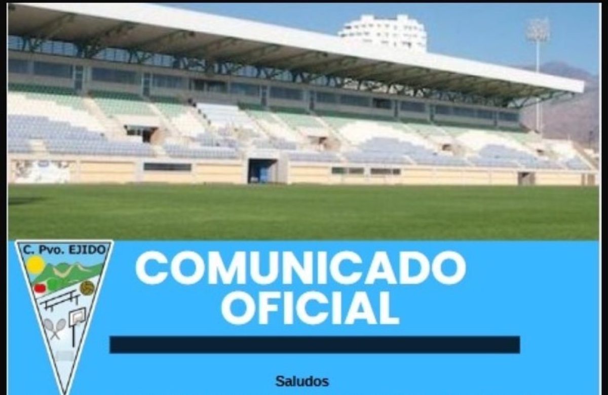 El Polideportivo El Ejido asegura la continuidad de la cantera a través de un comunicado oficial