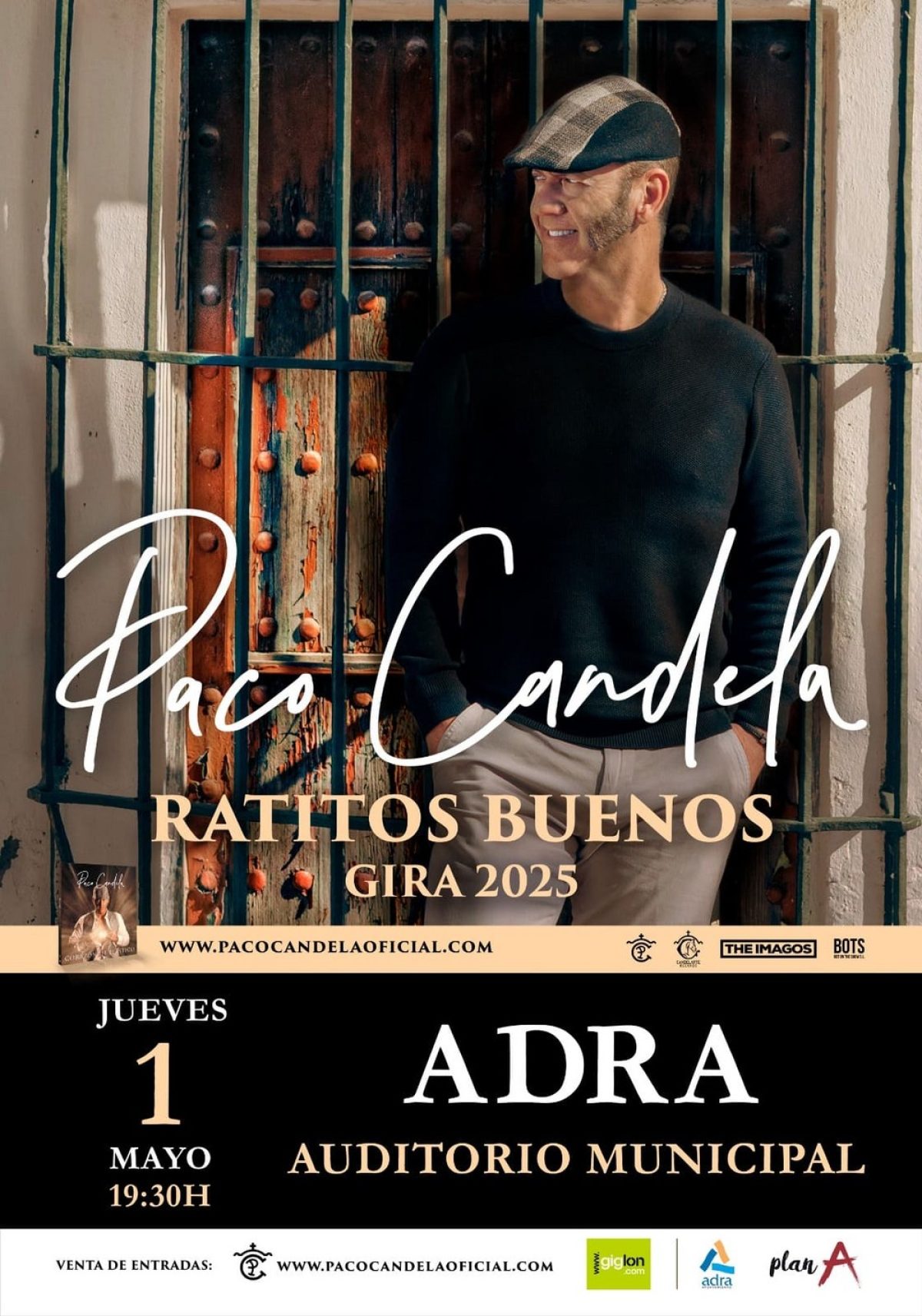 Paco Candela a punto de colgar el cartel de \'todo vendido\' en Adra para su concierto de este jueves, 1 de mayo