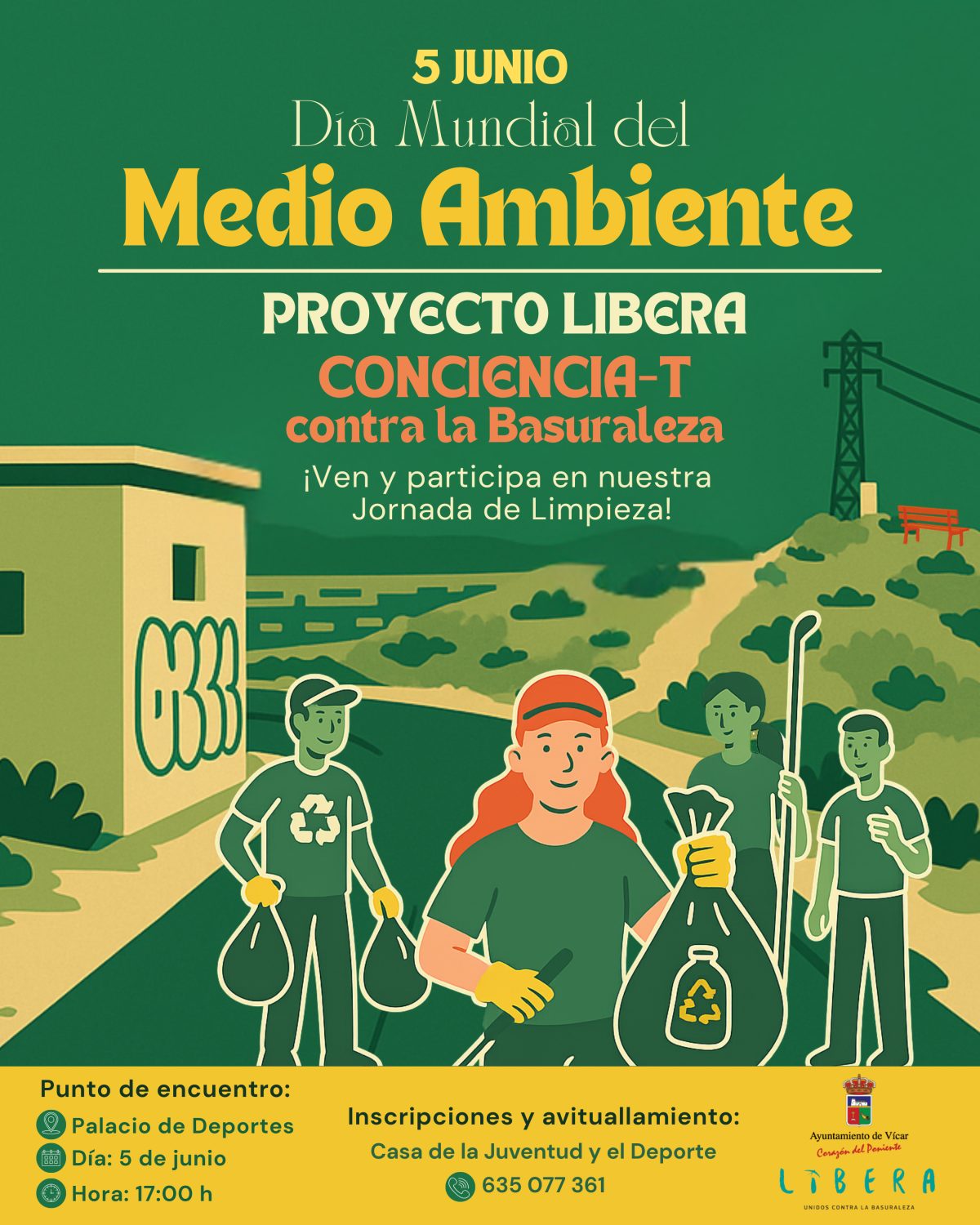 El Ayuntamiento de Vícar se adhiere al Proyecto LIBERA para la concienciación y protección del Medio Ambiente