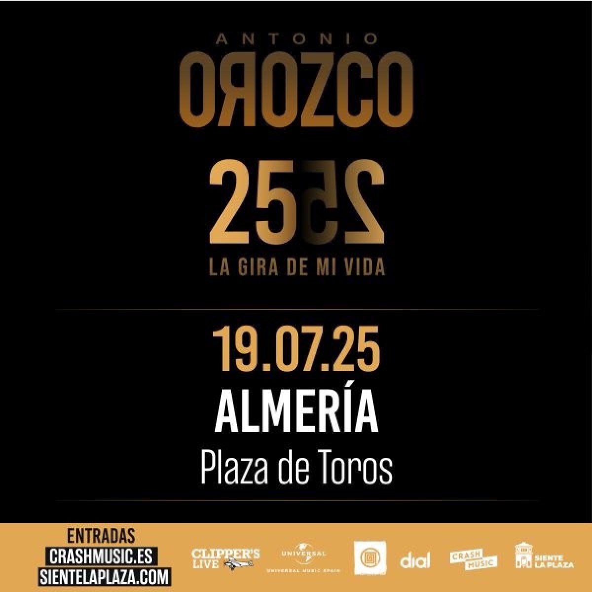 Antonio Orozco \'aterriza\' en Almería con \'La gira de mi vida\'