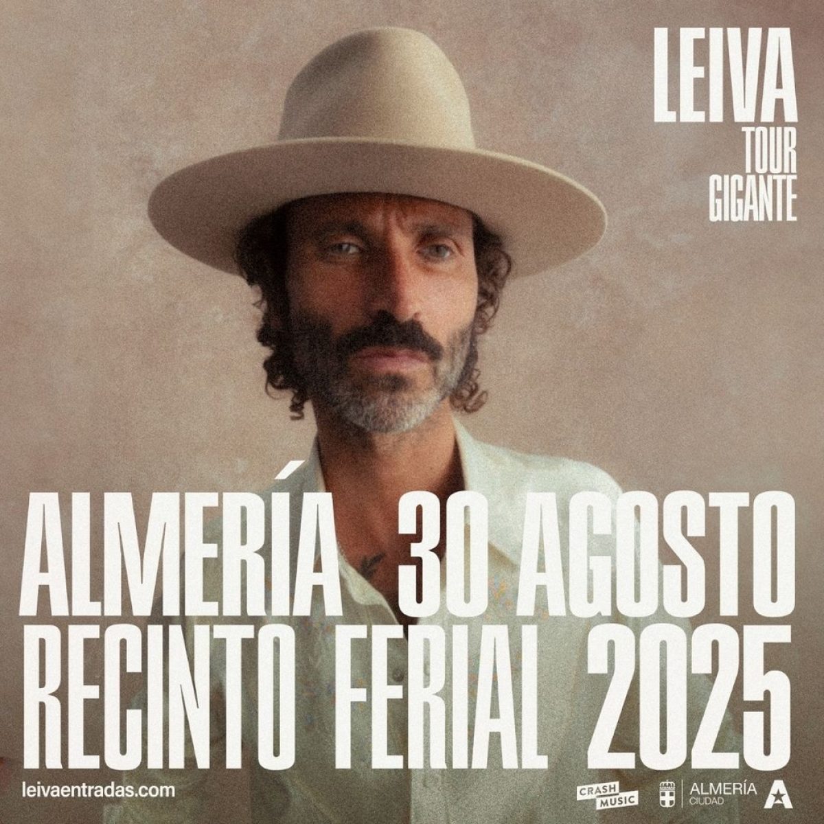 Cuenta atrás para el concierto de Leiva en el Recinto Ferial de Almería
