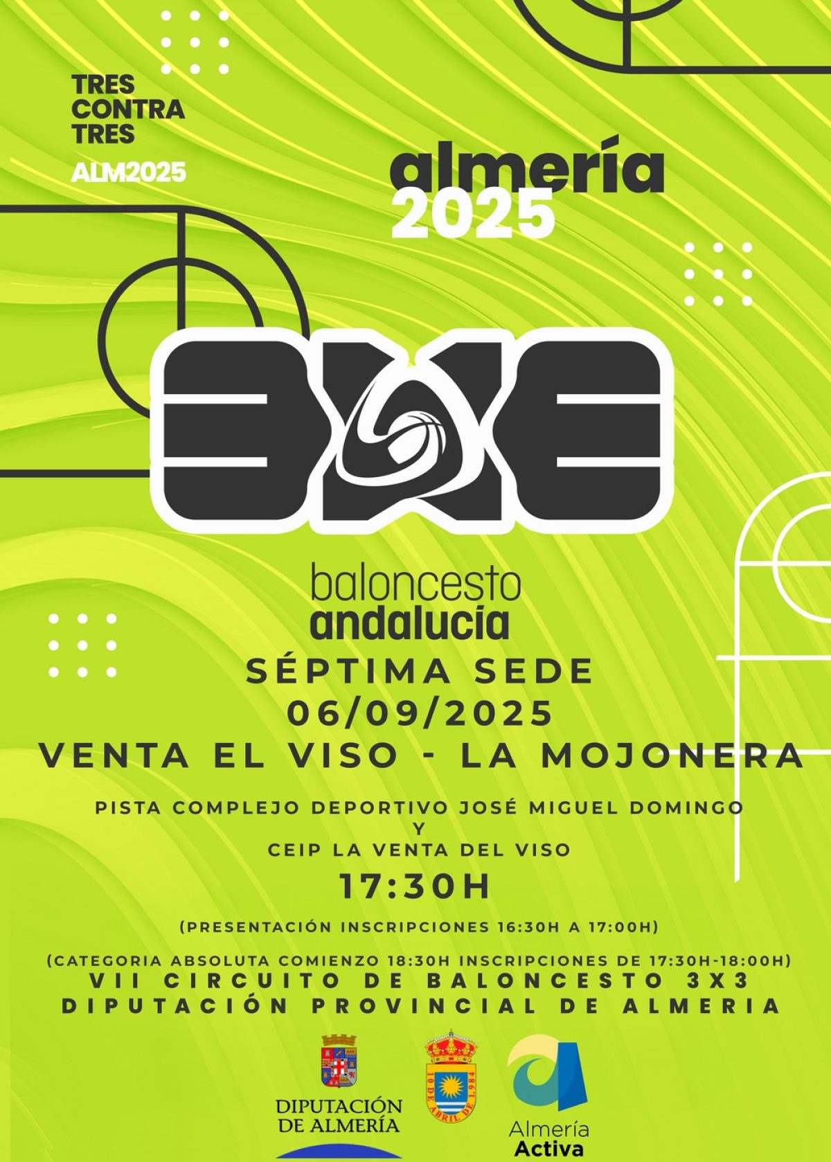 El VII circuito provincial 3x3 \"Costa de Almería\" llega a La Venta Del Viso en su última parada el 6 de septiembre de 2025