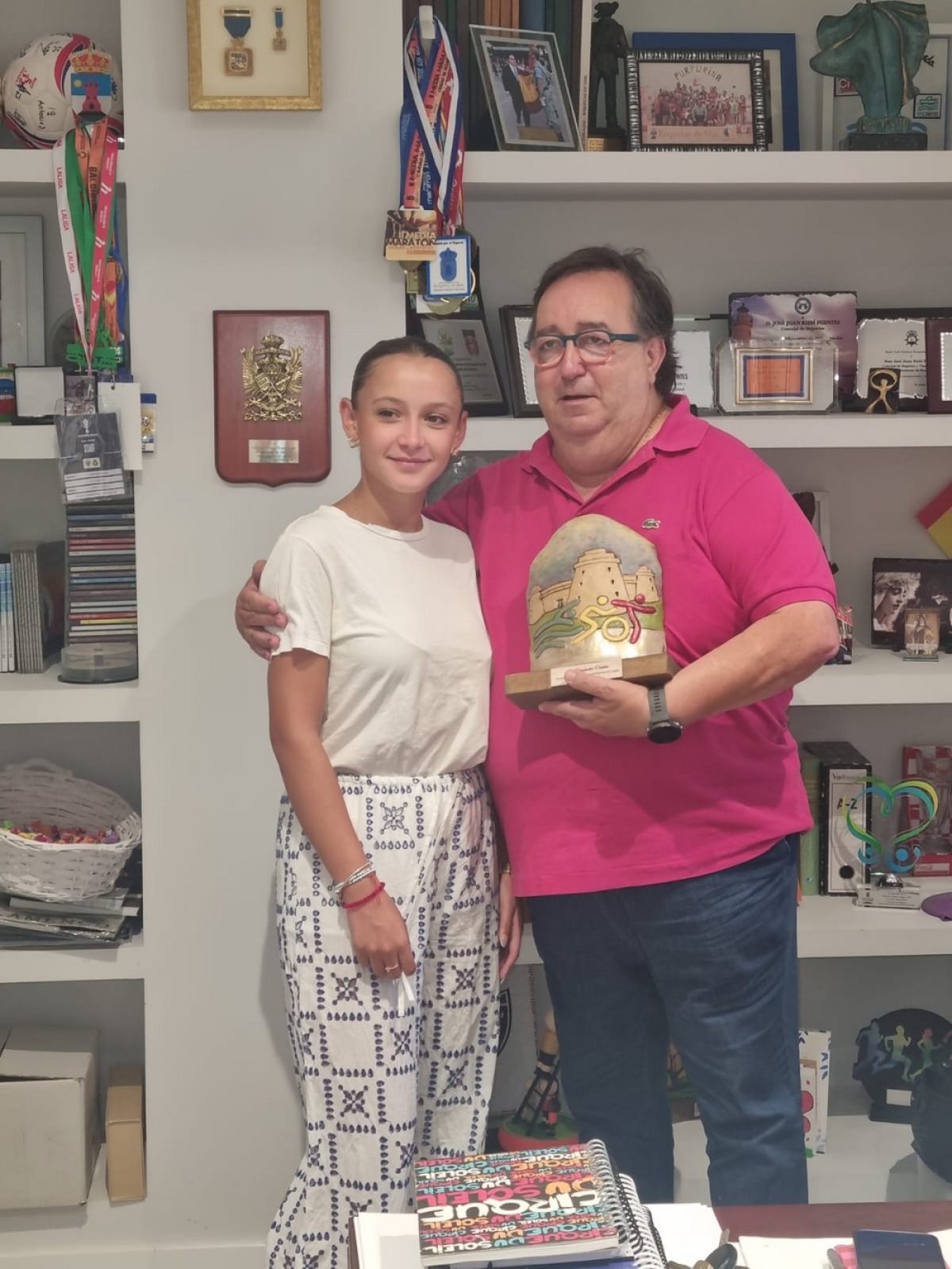 Lola Fernández Ocaña: \"Espero que el año que viene más jabegotes participen en la cucaña de Santa Ana para que no se pierda la tradición\"