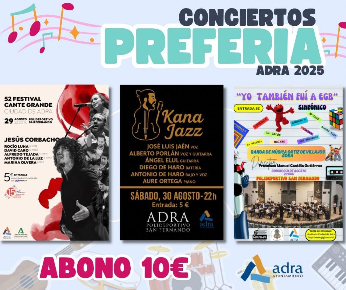 El verano cultural de Adra se despide este fin de semana y da paso a la \'preferia\'